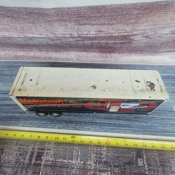 Nylint Pressed Steel Ford Motorcraft semi trailer white and black - Picture 2 of 12